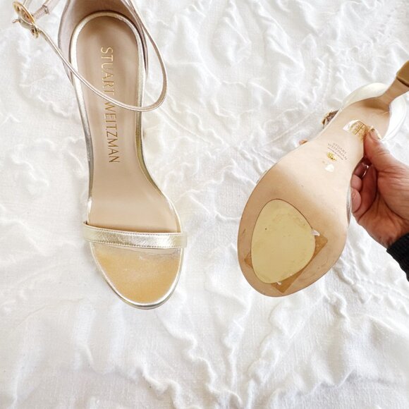 Stuart Weitzman Nudistcurve Hollywood Sandal Size 8.5 - Picture 9 of 10